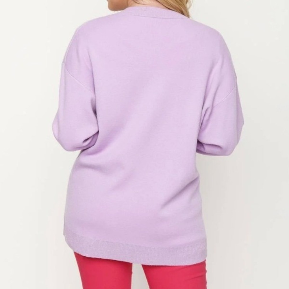 Unique Vintage Women's Purple & Rainbows Aspen Cardigan, XL - Picture 7 of 12
